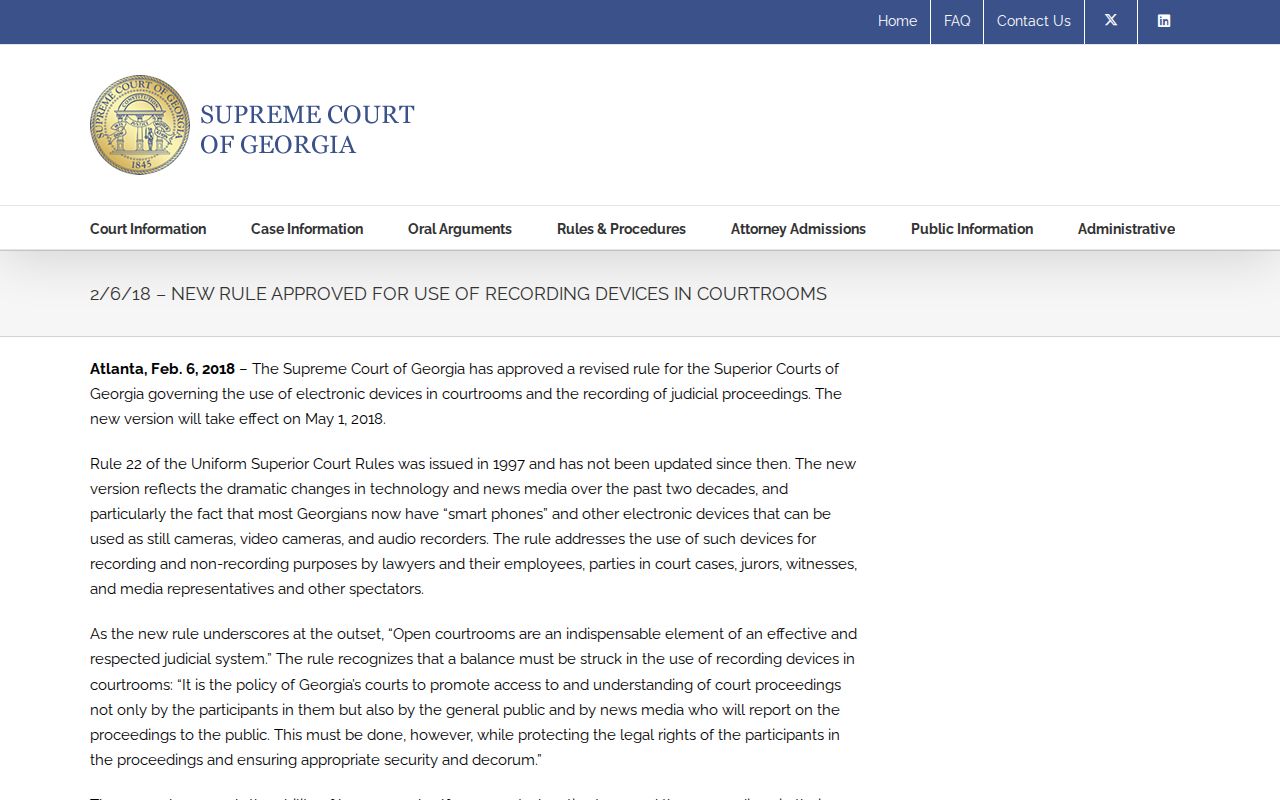 Lumpkin County court records Georgia Rule 22